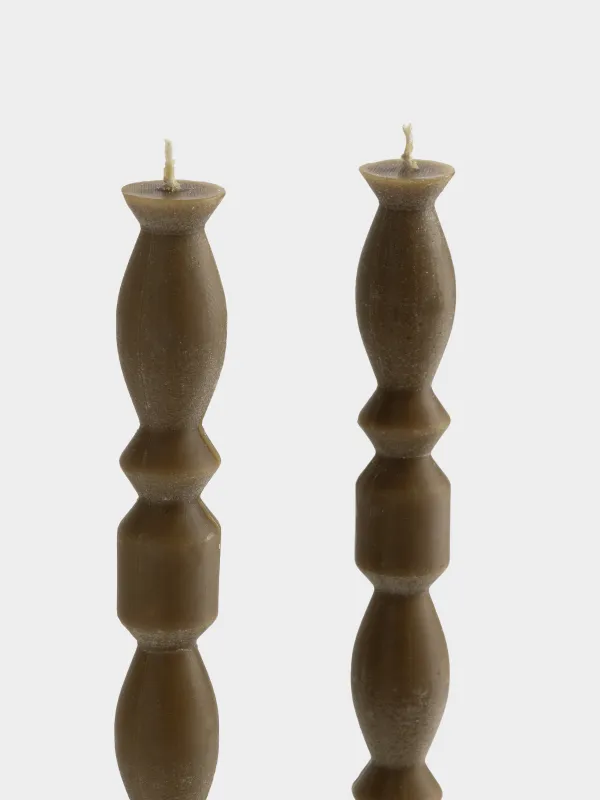 Свеча, 25 см, 2 шт, тонкая, Shape candle, image-1