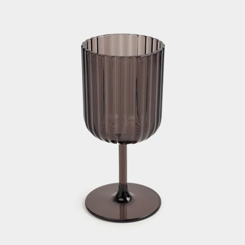 Бокал для вина, 310 мл, акрил, серый, Ribby, image-1