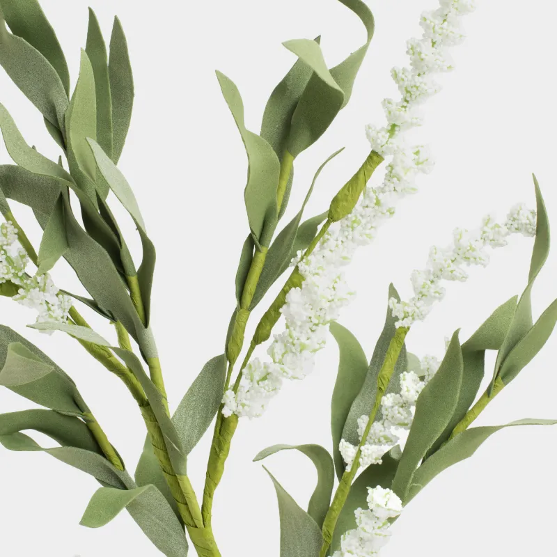 Ветка декоративная, 65 см, пенопласт/бумага, Полевая лаванда, Meadow decor, image-3