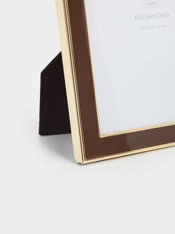 Фоторамка, 14х19 см, пластик/стекло, коричневая, Gallery, image-2