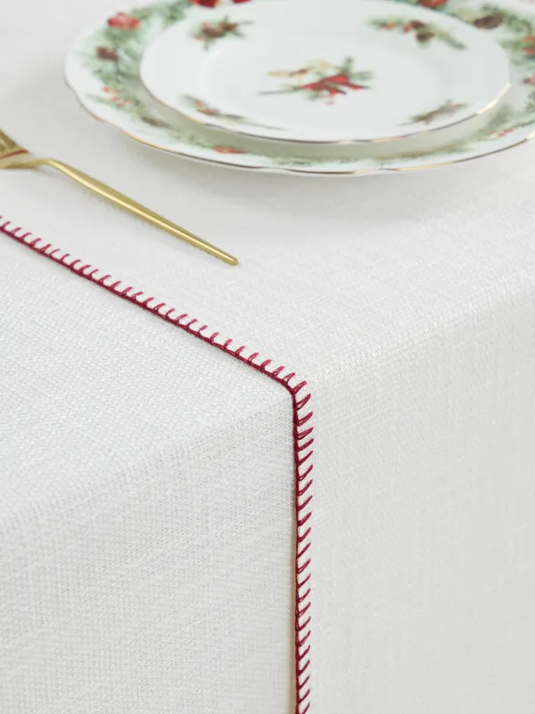 Дорожка настольная, 40х160 см, со строчкой, Рогожка, Gunny traditions, image-5