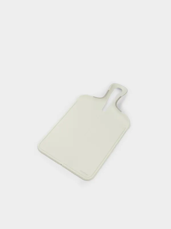 Доска-совок разделочная, 39х22 см, складная, с ручкой, пластик, молочная, Galori, image-1
