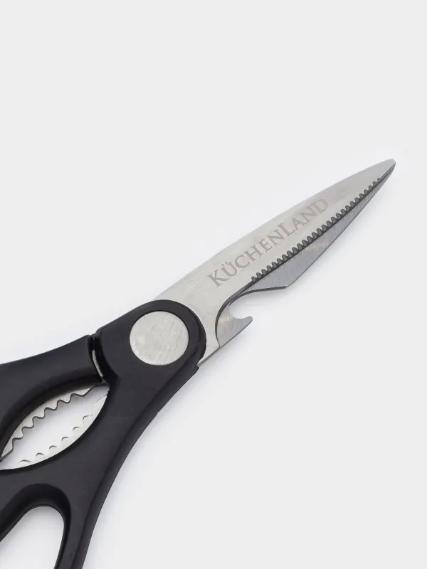 Набор ножей, 6 пр, в подставке, с овощечисткой/ножницами, сталь/пластик, Pascale, image-6