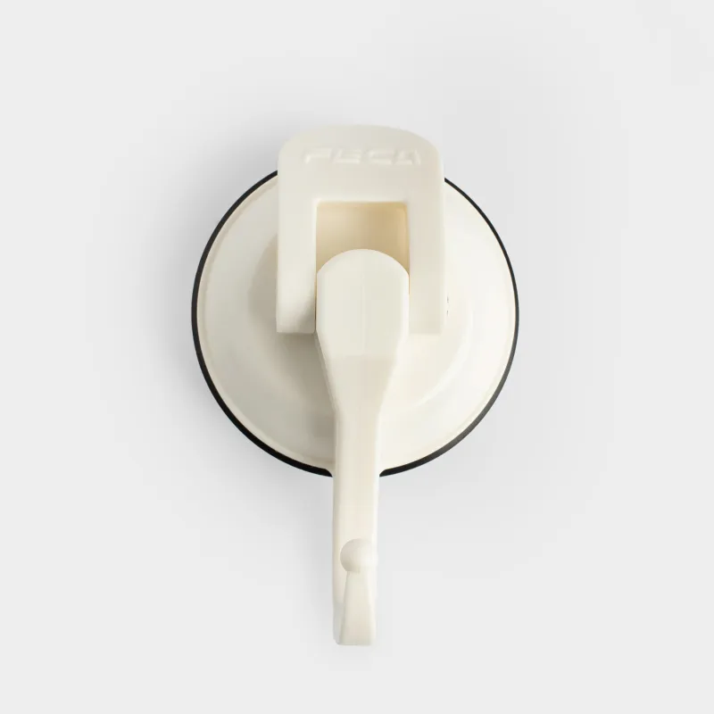 Крючок на вакуумной присоске, 7,1 см, пластик, белый, Feca