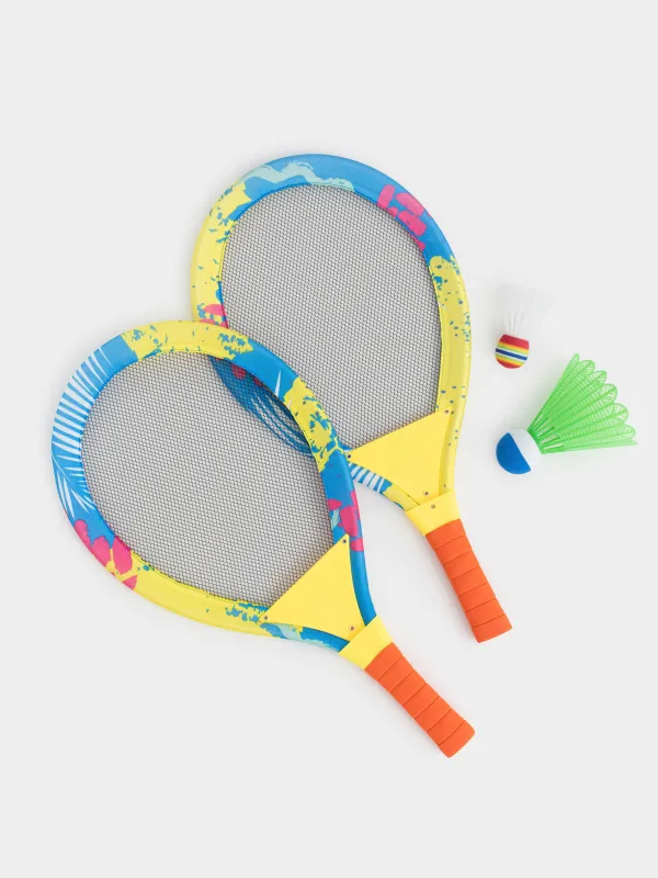 Набор игровой, 4 пр, полиуретан/полиэстер, цветной, Бадминтон, Game, image-0