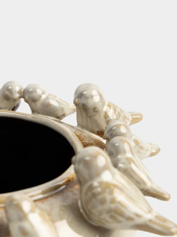 Ваза для цветов, 16 см, декоративная, Птицы, Birds milk, image-2