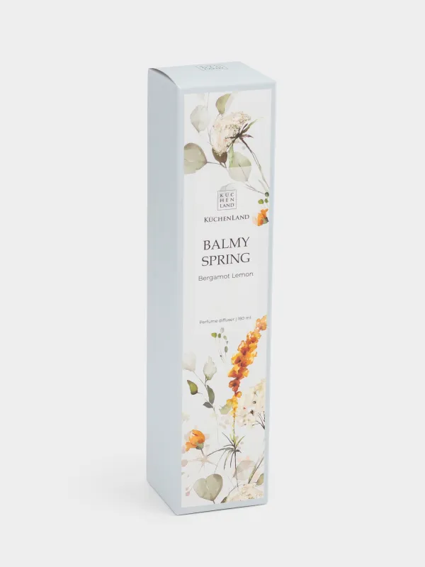 Ароматический диффузор, 180 мл, с сухоцветами, Bergamot Lemon, Balmy spring, image-4