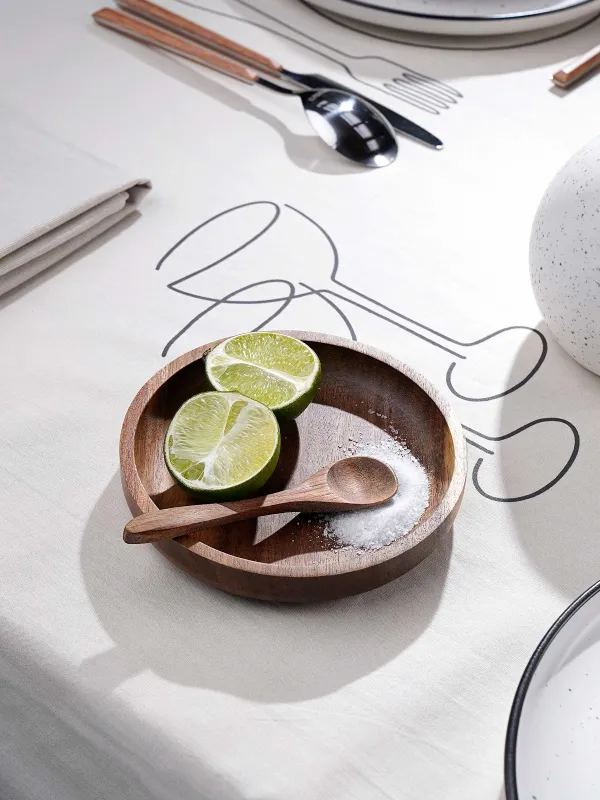 Пиала, 14х2 см, с ложкой, дерево, Noble tree, image-7