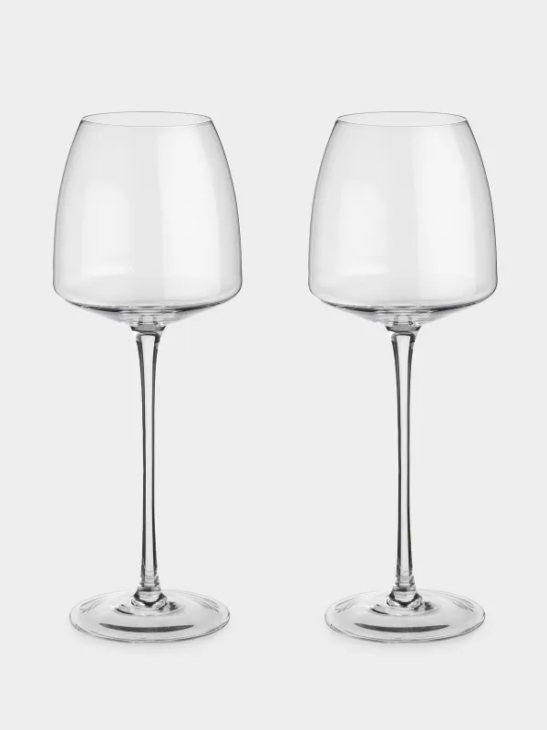 Бокал для белого вина, 410 мл, 2 шт, кристальное стекло, Avellino, image-0