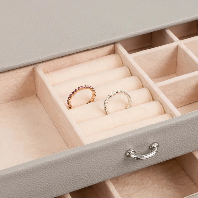 Шкатулка для украшений, 24х19 см, искусственная кожа/МДФ, серая, Premiere, image-7