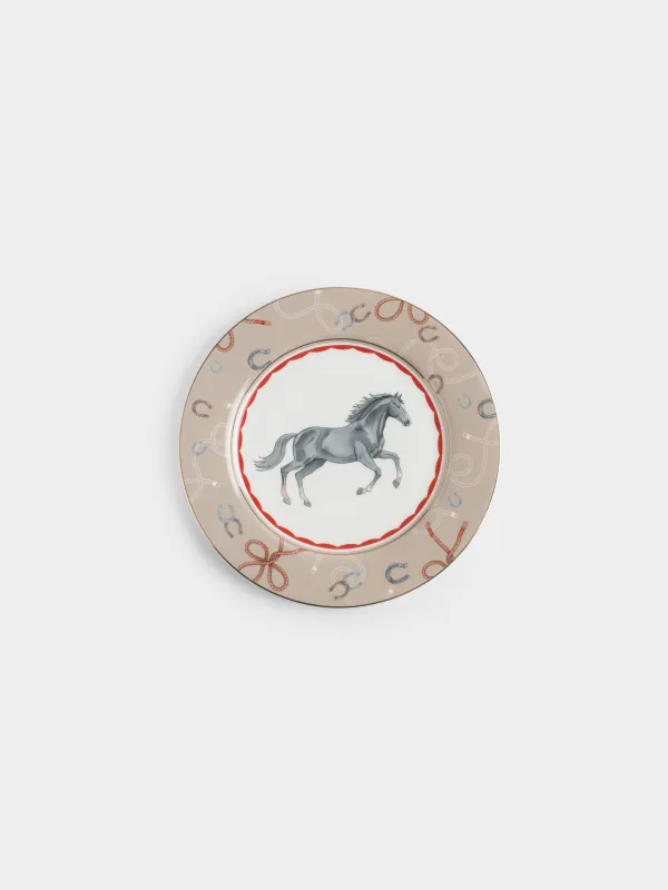 Тарелка закусочная, 21 см, Конь, Zealous horse, image-0