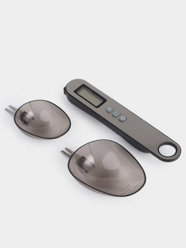 Весы-ложка кухонные, 16 см, 2 насадки, электронные, сталь/пластик, серебристые, Poise, image-5