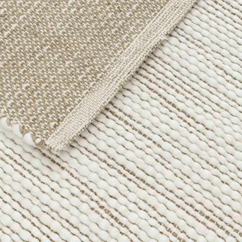 Коврик, 80х200 см, полиэстер/джут/хлопок, бежево-молочный, Vincent, image-5