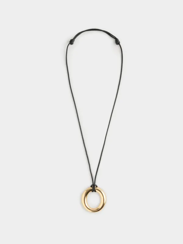 Цепочка-шнурок, с подвеской, Кольцо, Jewelry, image-0