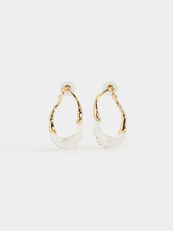 Серьги-пусеты, металл/смола, Jewelry, image-0