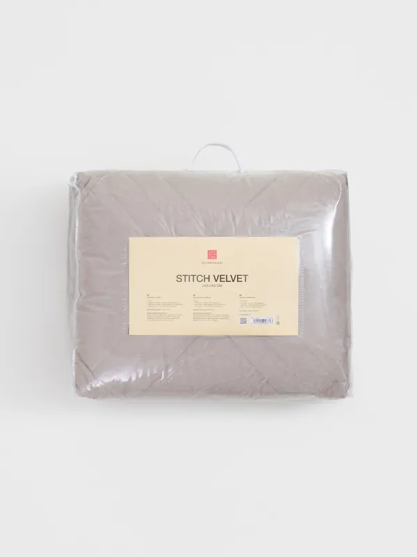Покрывало, 220х240 см, стеганое, Ромбы, Stitch velvet, image-6
