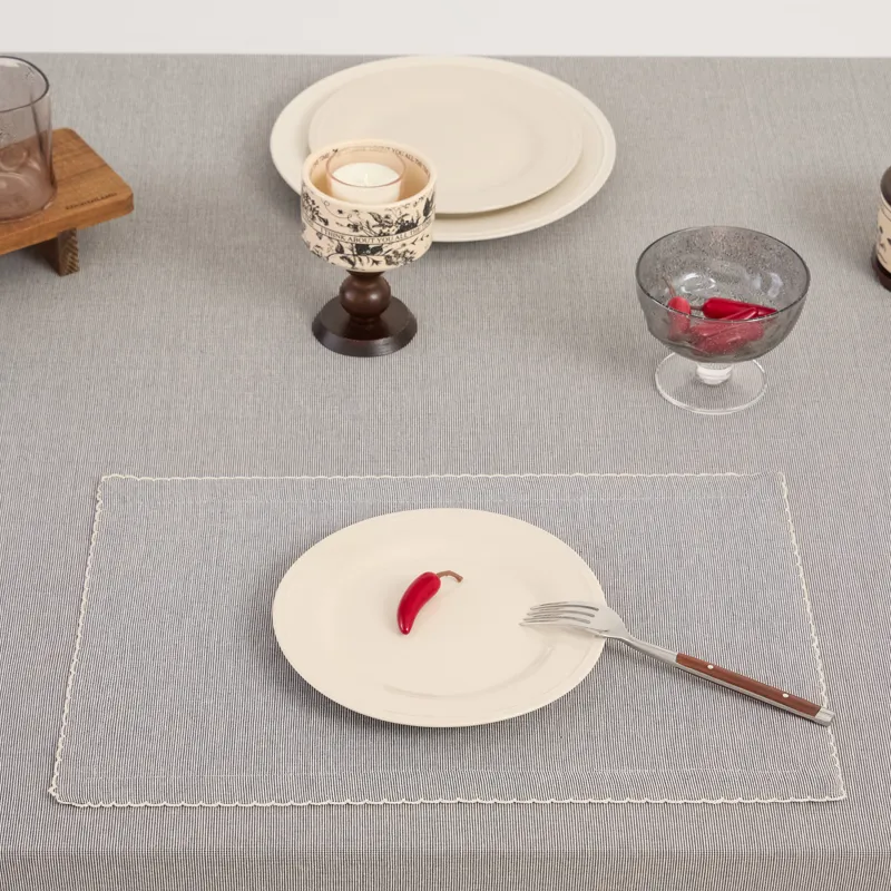 Салфетка под приборы, с кружевом, Scalloped