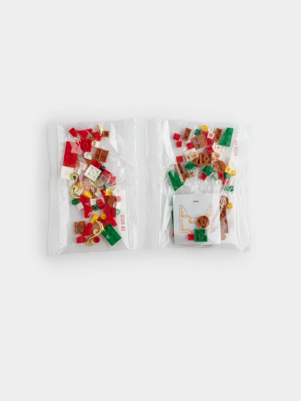 Конструктор, 12х8 см, 134 детали, пластик, цветной, Рождественские сани, Hobby kids, image-3