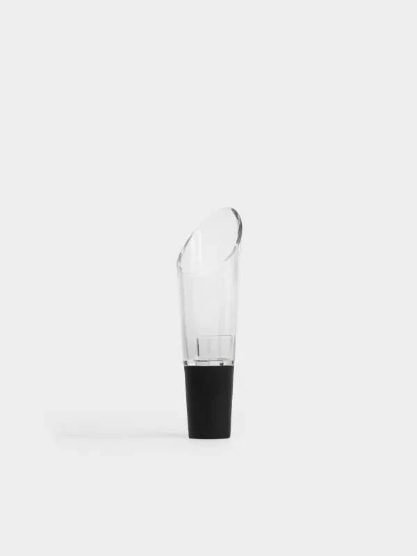 Набор винный, 5 пр, с вакуумной пробкой, на подставке, пластик/сталь, черный, Flux, image-5