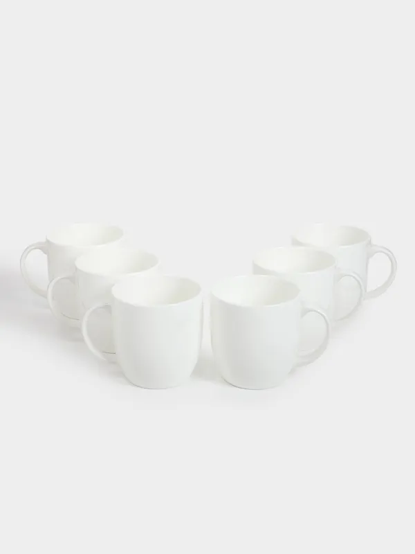 Кружка, 370 мл, 6 шт, фарфор F, белая, Ideal white, image-3