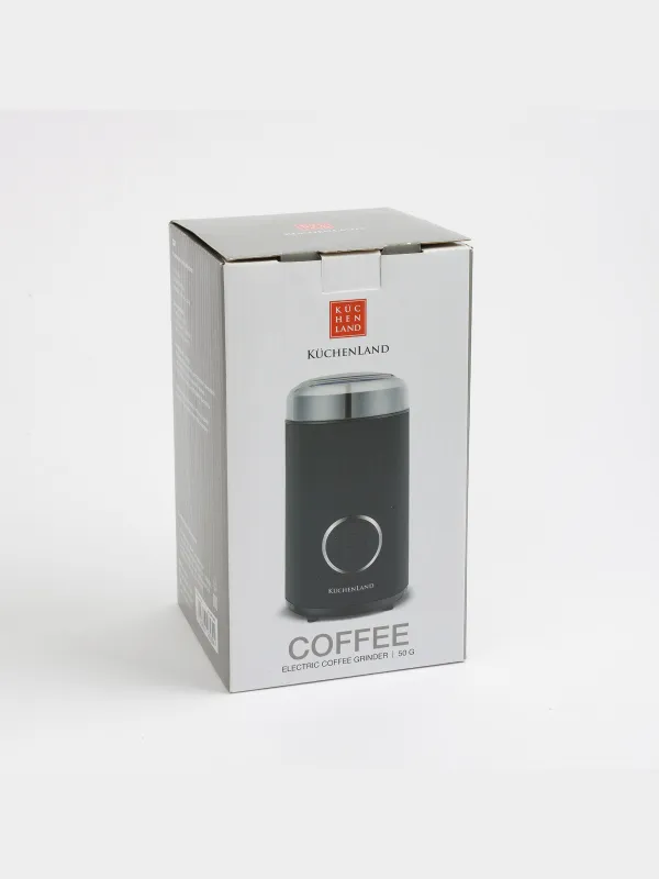 Кофемолка, 50 гр, 150 Вт, электрическая, черная, Coffee, image-6