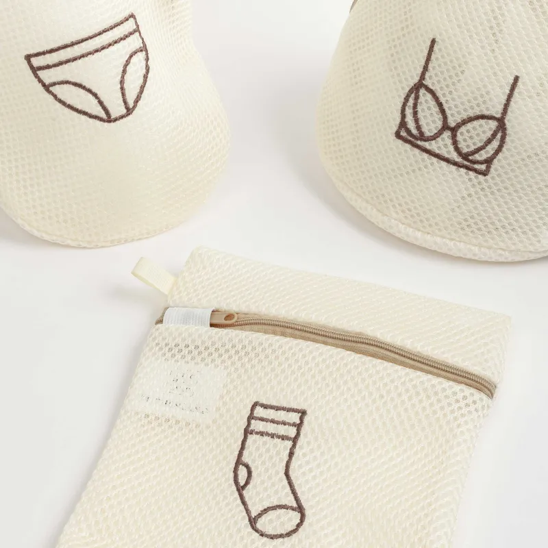 Мешок для стирки нижнего белья, 20х20 см, полиэстер, бежевый, Safety new, image-5