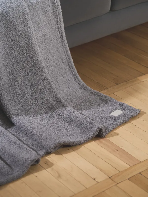 Плед, 130х170 см, двусторонний, полиэстер, светло-серый, Neutral, image-4