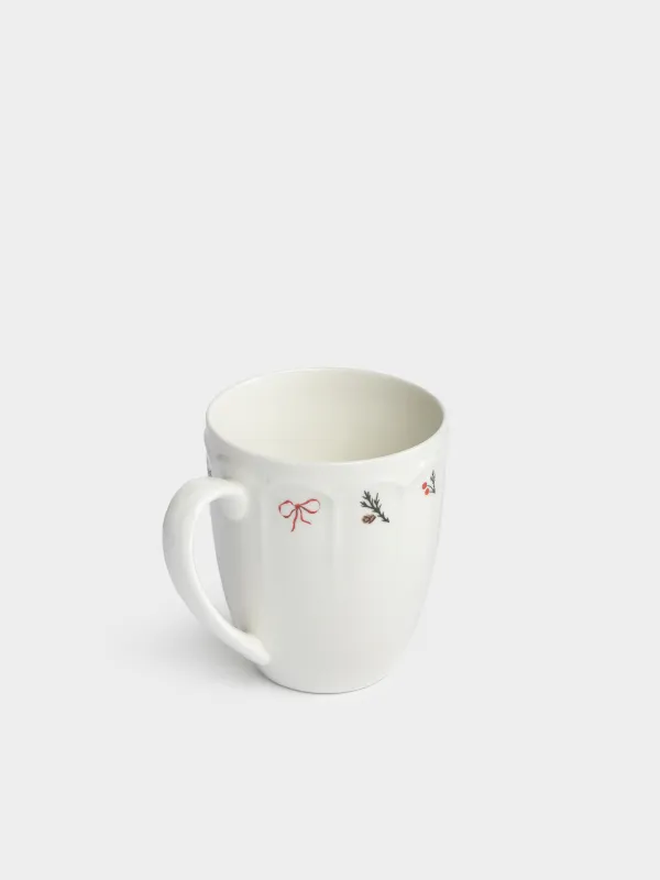 Кружка, 380 мл, 2 шт, Ветки и банты, Christmas classic, image-3