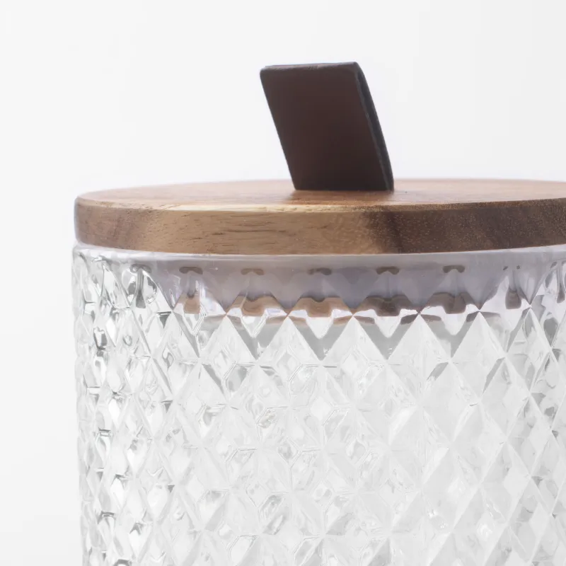 Конфетница, 11х11 см, с крышкой, стекло Р/дерево, Naiad, image-4