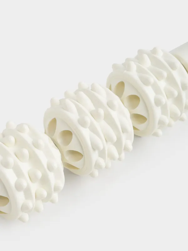 Ролик массажный, 31 см, для йоги и фитнеса, пластик, молочный, Sport, image-2