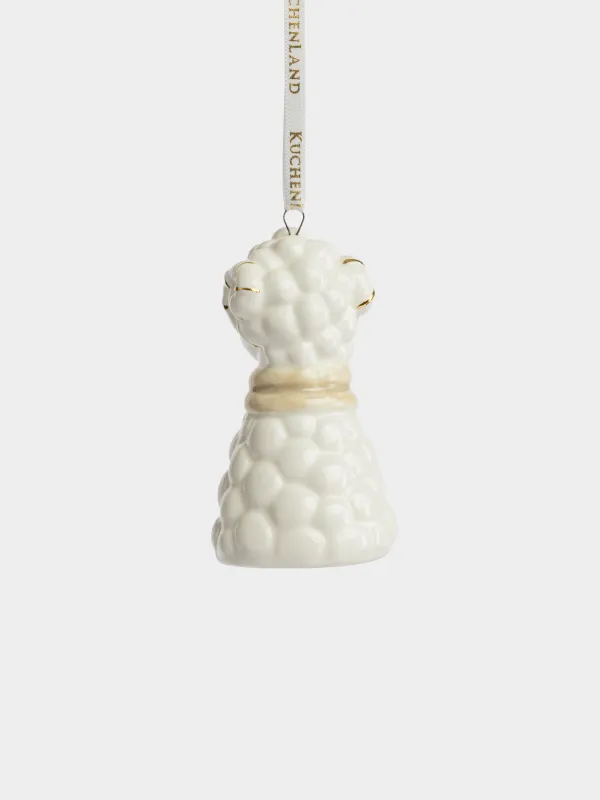 Игрушка елочная, 8 см, Баран в шарфе, Figure christmas, image-2