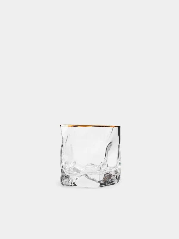 Стакан для виски, 245 мл, 2 шт, с золотистым кантом, Slalom gold, image-1