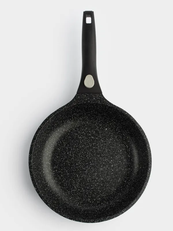 Сковорода, 24 см, съемная ручка, с покрытием, алюминий, Solution 2, image-2