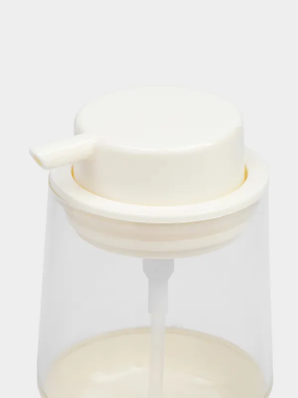 Диспенсер для жидкого мыла, 300 мл, пластик, молочный, Eleos, image-4