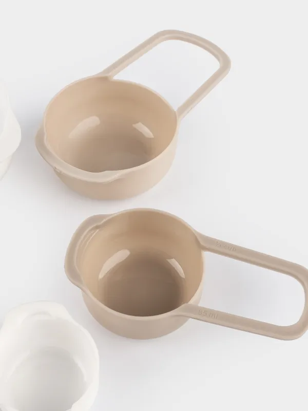 Набор мерных ложек, 6 шт, пластик, бежево-кремовые, Bakery, image-6