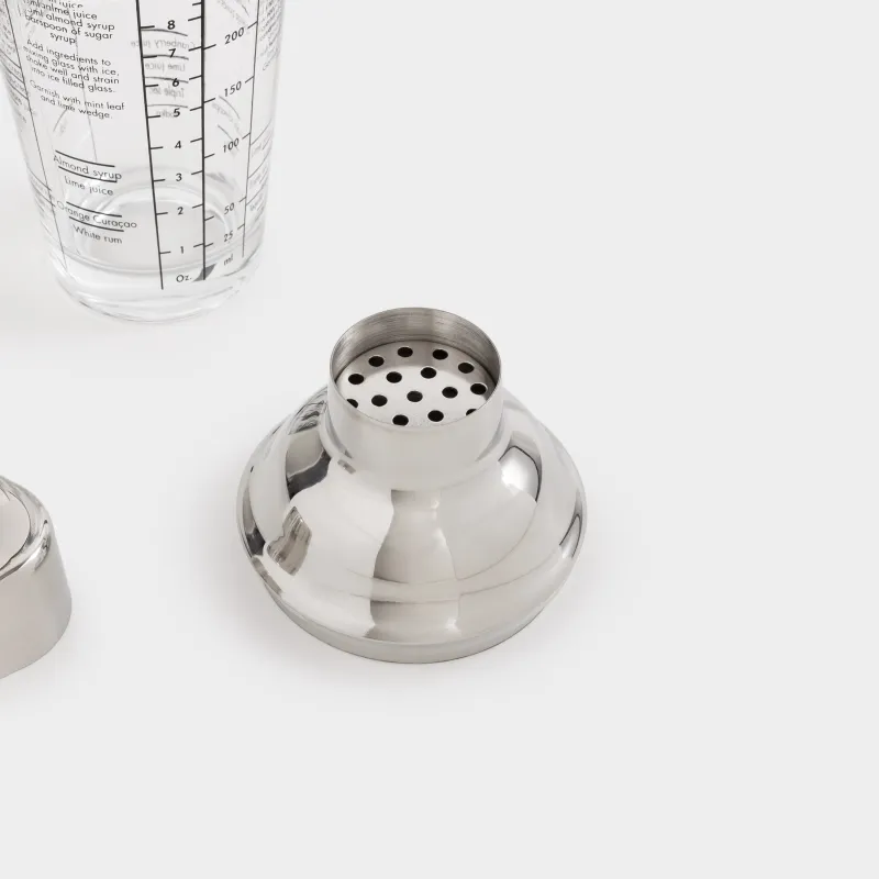 Набор для приготовления коктейлей, 4 пр, шейкер/джиггер/барная ложка/мадлер, стекло/сталь, Bar, image-2