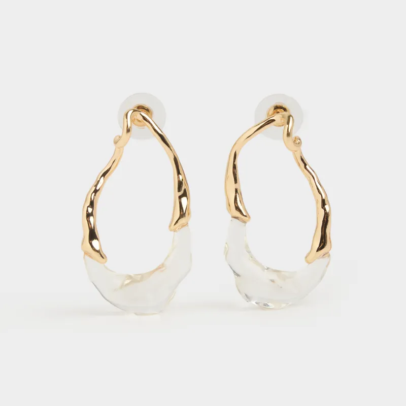 Серьги-пусеты, металл/смола, Jewelry