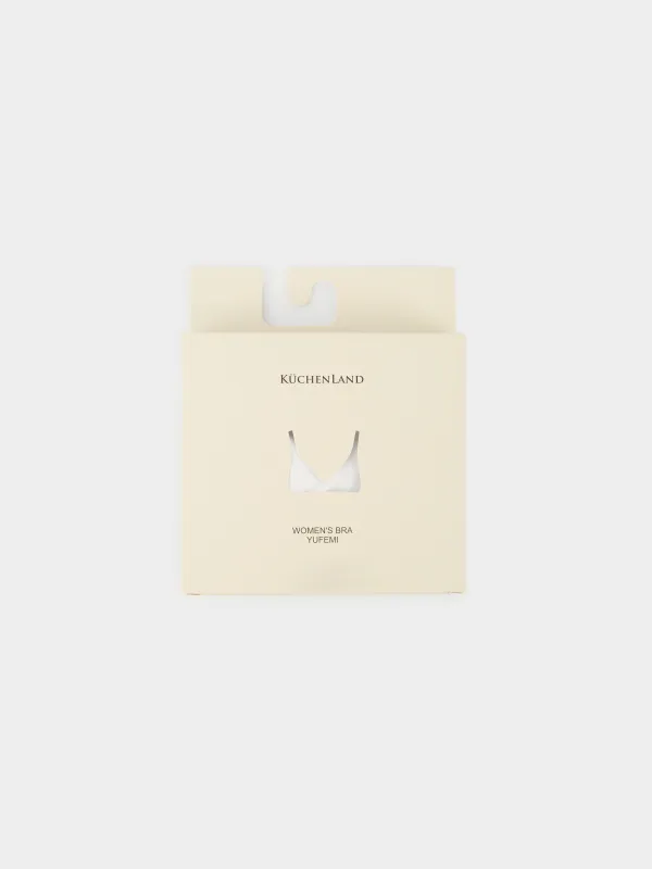 Бюстгальтер-бра, р. L, полиамид/эластан К, молочный, Yufemi, image-2