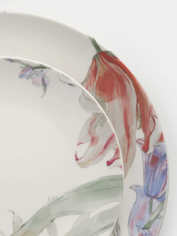 Сервиз обеденный, белый, Pastel flora, image-3