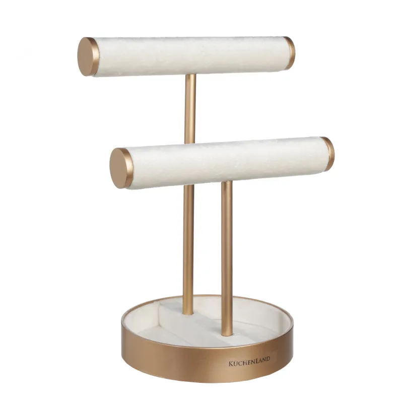 Держатель для часов и украшений, 21х30 см, дерево/вельвет, бежевый, Fantastic gold, image-0