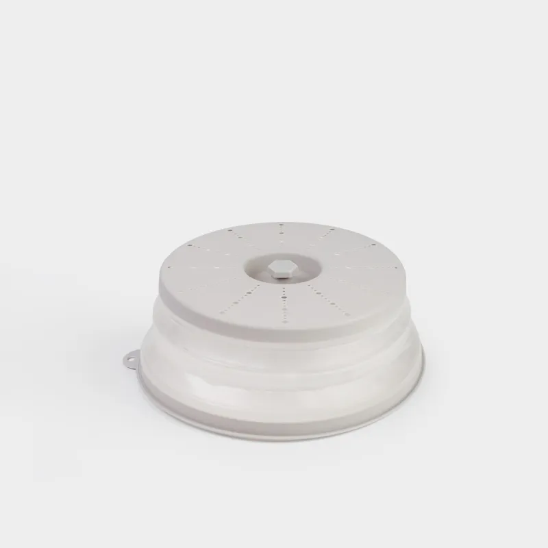 Крышка для микроволновой печи, 27 см, складная, пластик, молочная, Galori