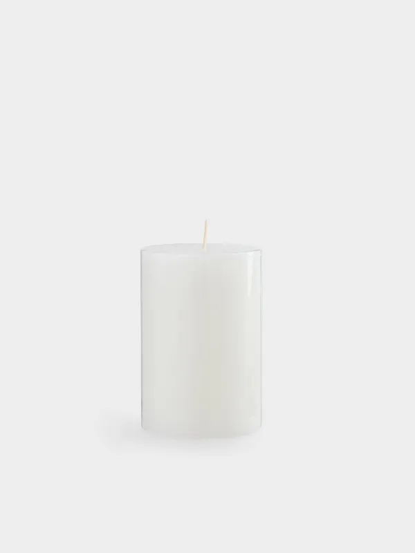 Свеча ароматическая, 10 см, цилиндрическая, белая, Peony Blush, Luxury white, image-0