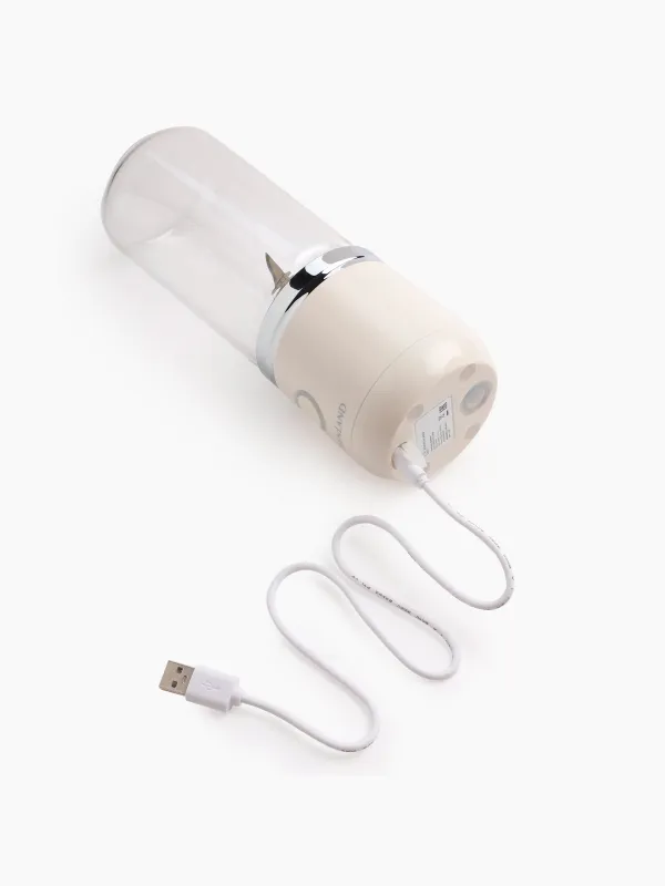 Блендер персональный, 380 мл, 67 Вт, портативный, заряжаемый, стекло/пластик, бежевый, Handy, image-5