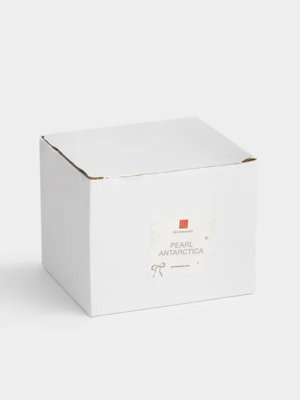 Кружка, 450 мл, керамика/бисер, молочная, Бант, Pearl Antarctica, image-4