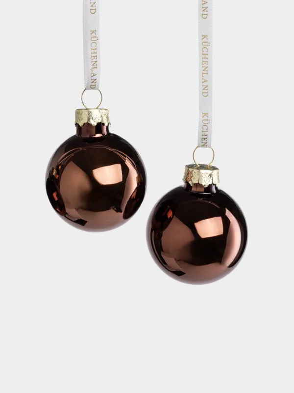 Игрушка елочная, 4 см, 8 шт, Шар, Ball sparkle, image-1