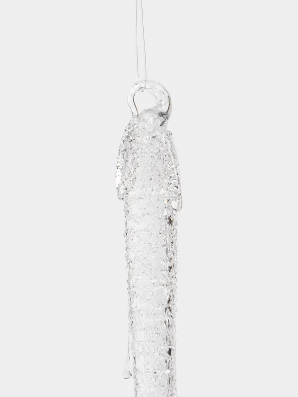 Игрушка елочная, 16 см, Сосулька, Ice crystal, image-1