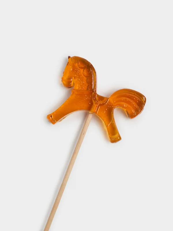 Леденец, 21 гр, на палочке, изомальт, коричневый, Лошадка, Sweet life, image-1