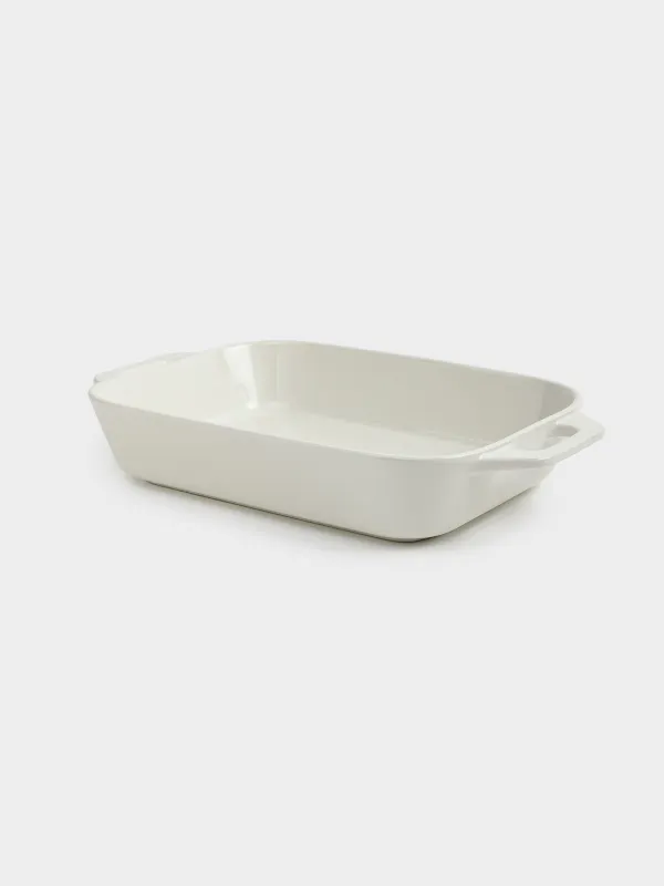 Форма для запекания, 27х20 см, керамика, прямоугольная, молочная, Cakes ivory, image-2