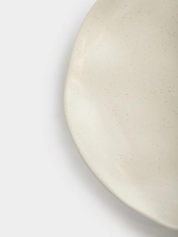Тарелка закусочная, 22 см, Мятый эффект, Crumple creme, image-4