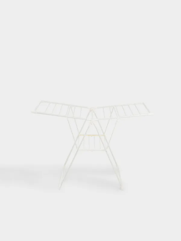 Сушилка для белья напольная, 155х57 см, раскладная, металл, бежевая, Х-форма, Compact, image-0